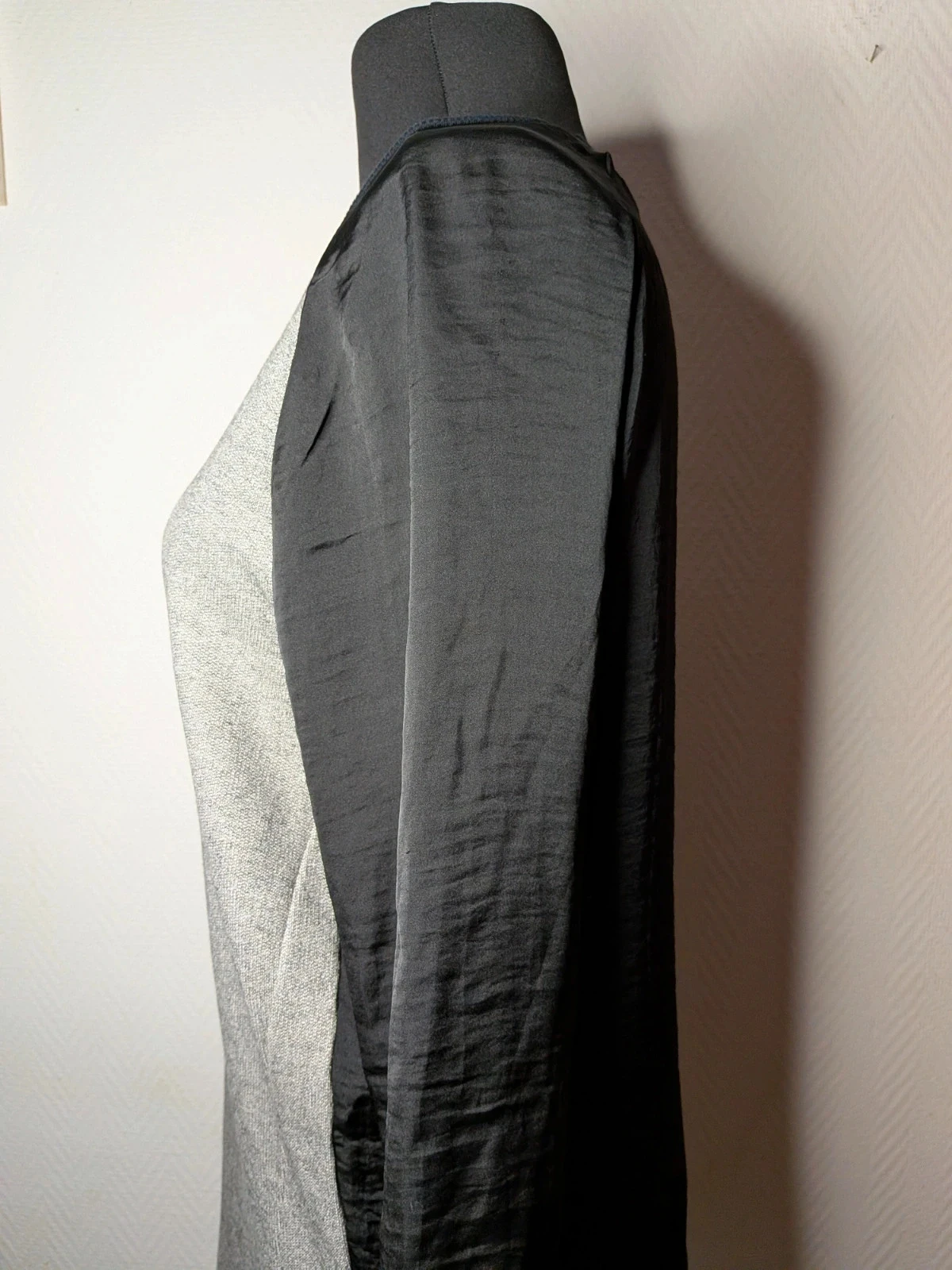 Twee-materialen jurk – photo 6